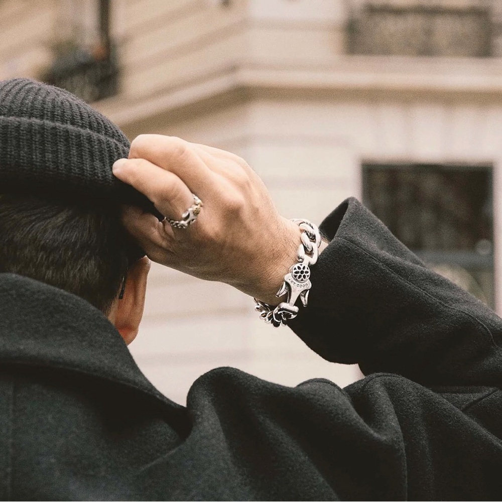 Good Art Hlywd (2001) Silver Curb Chain Bracelet - Picture 4 of 16